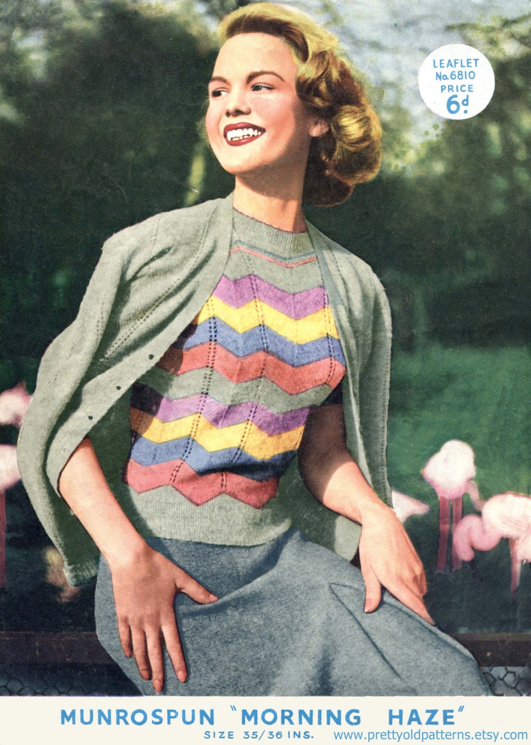 Skirt Twin Set Cardigan Sweaters 1950s The 