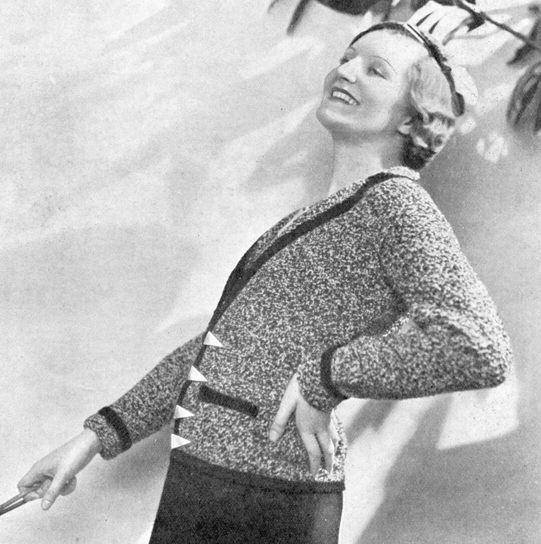 Wonderful 1930s Walking Jacket and Cap Knitting Pattern - Etsy UK