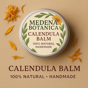 Calendula Balm – 100% Natural | Handmade Skincare in Reusable Tin | 30 ml