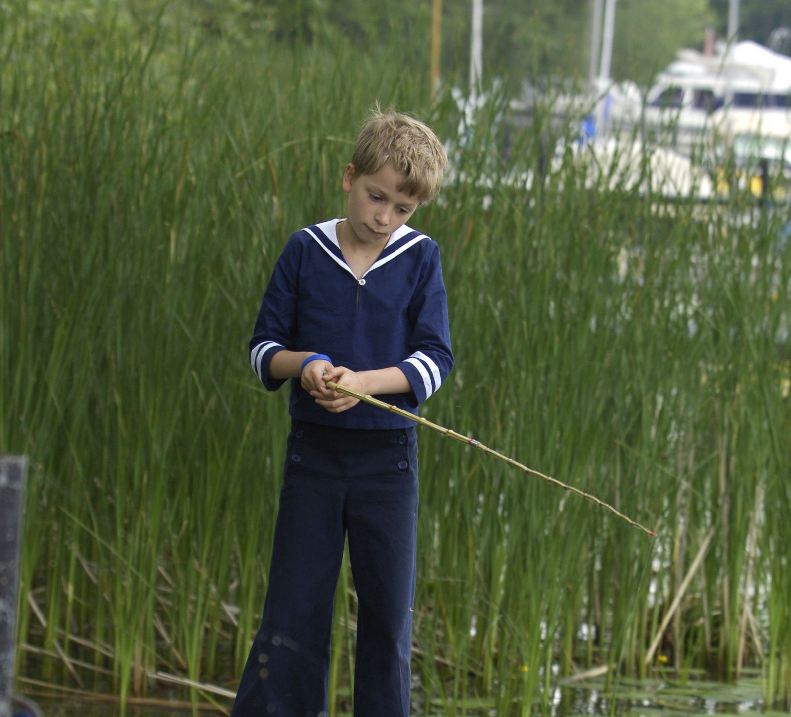navy blue sailor pants