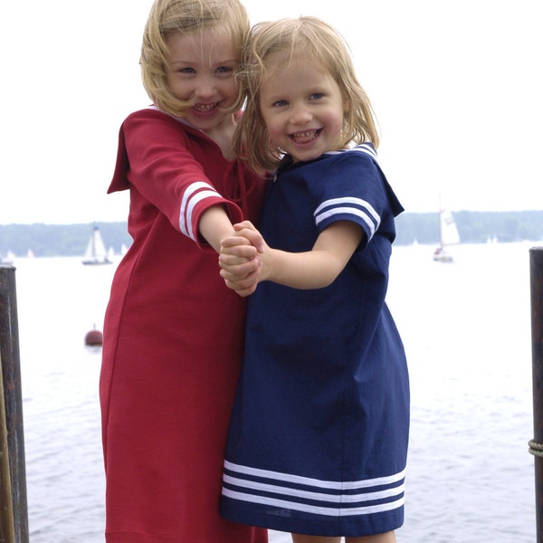 Girls Sailor Dress Etsy