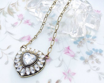 CRYSTAL HEART NECKLACE