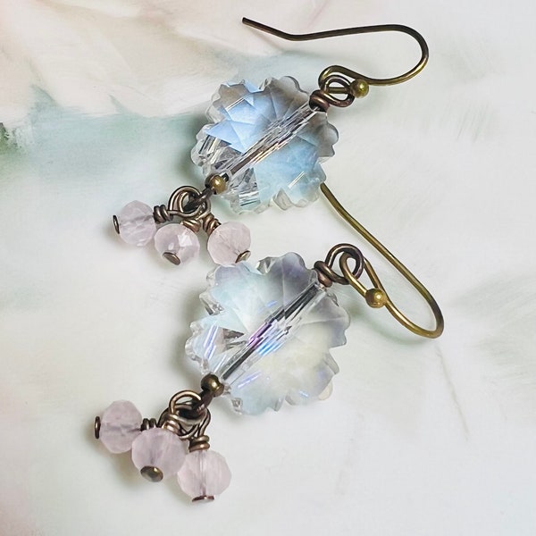 CRYSTAL SNOWFLAKE EARRINGS