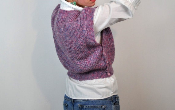 Wrangler Sweater Vest, Heather Purple Pink Lavend… - image 3