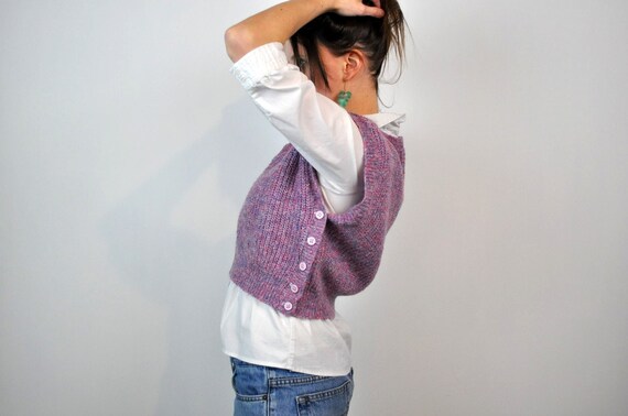 Wrangler Sweater Vest, Heather Purple Pink Lavend… - image 2