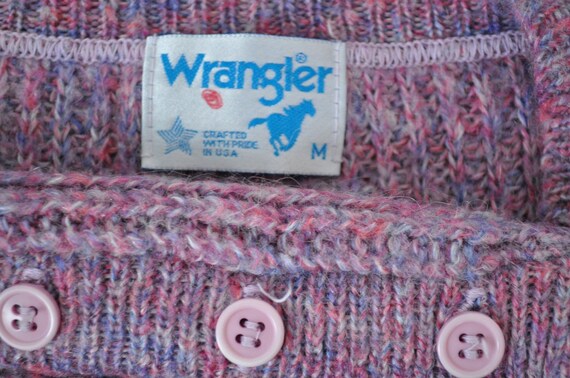 Wrangler Sweater Vest, Heather Purple Pink Lavend… - image 5