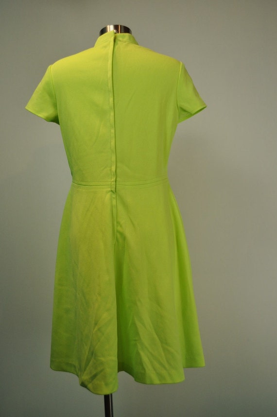 Neon Yellow Green Dress, Electric Lemon Lime Miam… - image 3