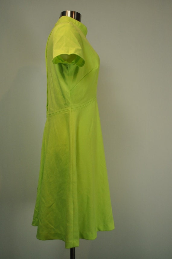 Neon Yellow Green Dress, Electric Lemon Lime Miam… - image 2