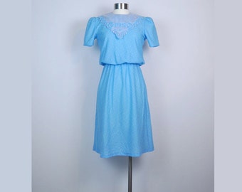 Blue Lacy Dress, Cutest Ever Glamax Extra Small