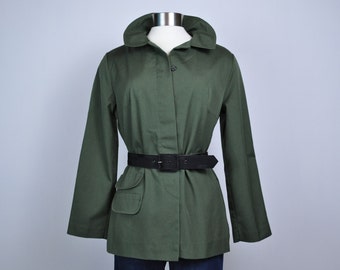 Army Green Jacket, Vintage Coat Military California OSFM Versatile
