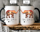 Personalized Elephant Couple Mug