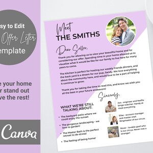 Plantilla de carta de oferta para comprador de vivienda, carta de presentación de casa al vendedor, carta de comprador de vivienda, carta de oferta de comprador para casa, carta de oferta de vivienda editable