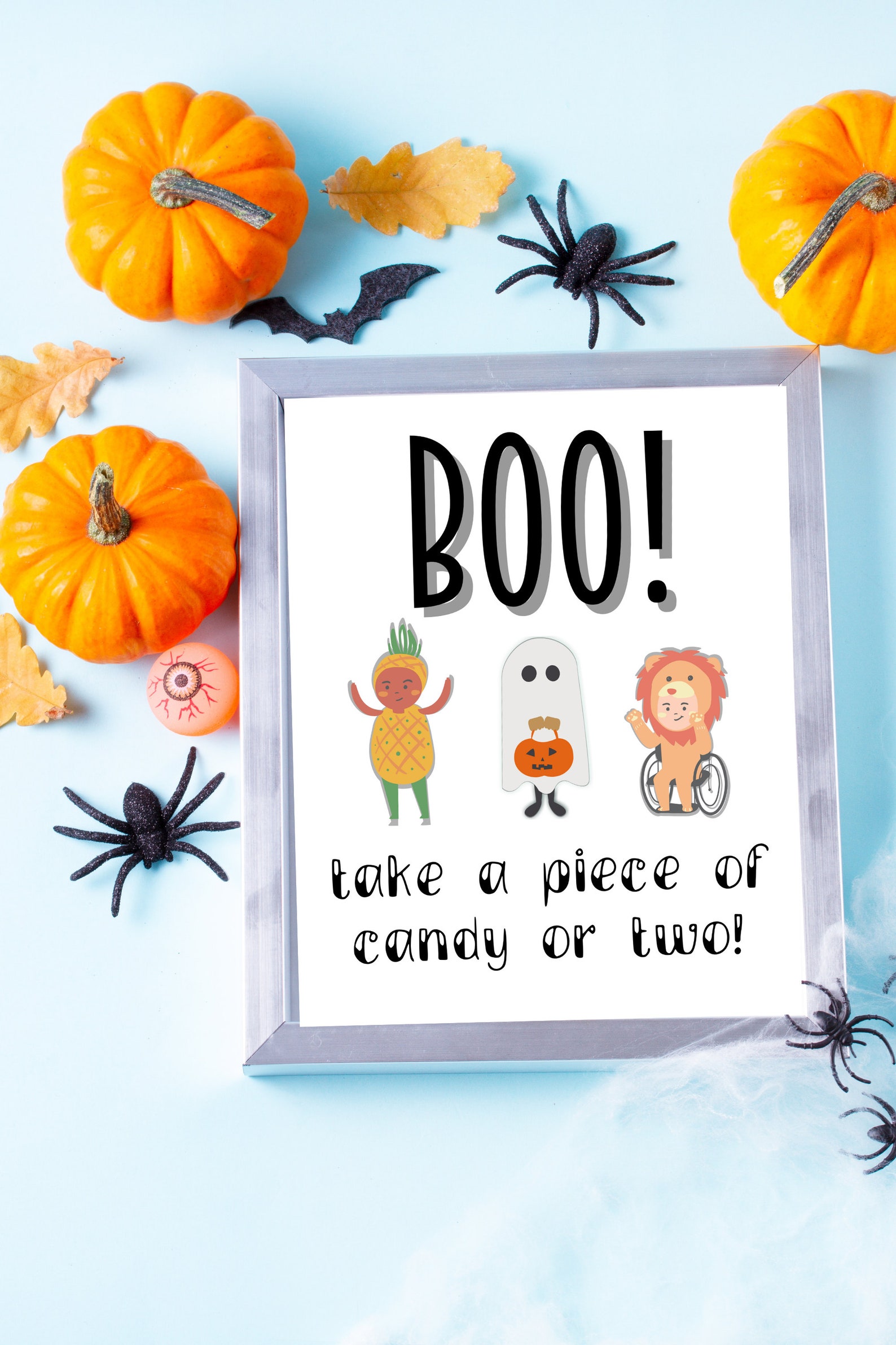 Halloween Candy Bowl Sign Inclusive Halloween Trick or Treat Etsy