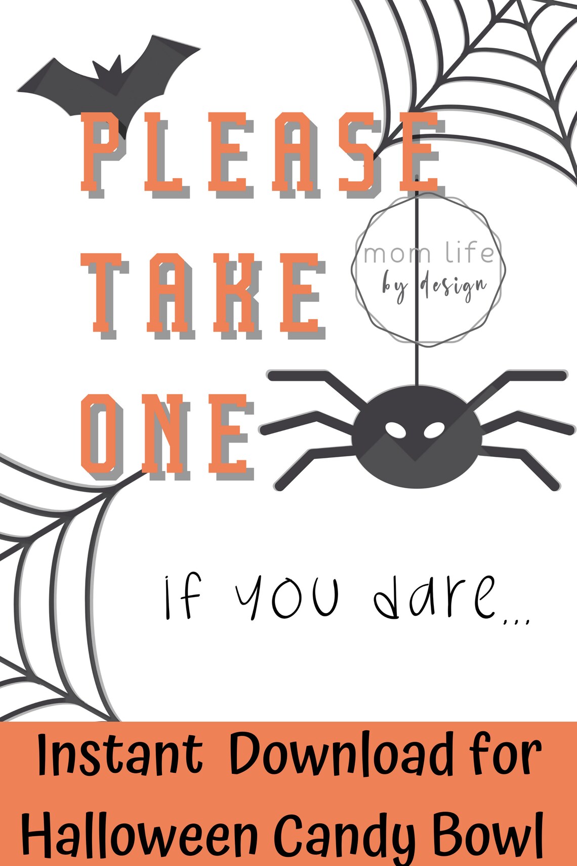 Trick or Treat Signs Socially Distanced Halloween Candy Bowl Etsy