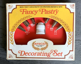 Vintage New Stock Fancy Cake & Pastry Decorating Set by Ateco