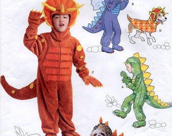 Child&#39;s And Dog&#39;s Dinosaur And Dragon Costumes Sewing Pattern - Simplicity 1765 - Child&#39;s Sizes 3, 4, 5, 6, 7, 8 - UNCUT