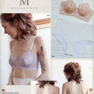 Misses' Underwire Bras And Panties Sewing Pattern - Simplicity 8229 - ALL SIZES - From 32A-32DD to 42A-42DD Cup - UNCUT