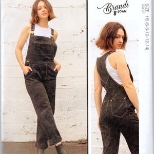 May include: McCall's sewing pattern M8437 for a pair of overalls, featuring a model wearing the finished garment. The pattern is for sizes H5 (6-8-10-12-14). The pattern includes a QR code to access a sew-along video tutorial.