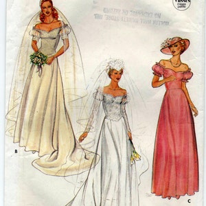 Vintage Misses Bridal Gown Sewing Pattern - Butterick 4235 - Size 10