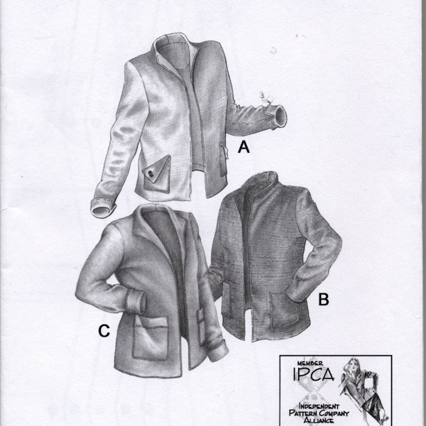 Bristol Jacket Sewing Pattern - Great Copy Patterns #2420 - Sizes Ex Small, Small, Medium, Large, Ex-Large - UNCUT