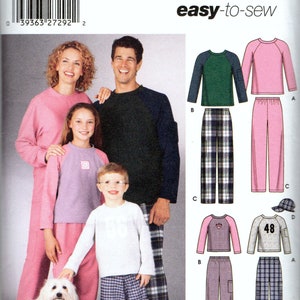 Mönster för unisexbyxor, mössa, stickad topp och husdjursbädd för barn, tonåringar och vuxna - Simplicity 5271 - Storlekar XS-L / XS-XL - Oklippt