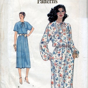 Misses&#39; Loose Fitting A-Line Pullover Dress Sewing Pattern - Vogue 7313 - Size 10