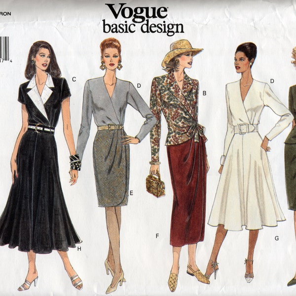 Misses' Top & Skirt 5 Variations Sewing Pattern  - Vogue 1311 - Size 12-14-16 - UNCUT