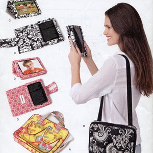 Cover For E-Book Readers And Carry Case With Handle For Wallet Sewing Pattern - Simplicity 1630 - One Size - UNCUT