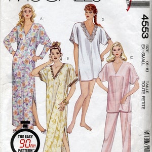 Misses&#39; Caftan, Top And Pants Sewing Pattern - McCall&#39;s 4553 - Sizes 6-8 - UNCUT