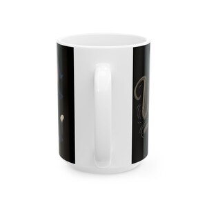 Tazza da caffè magica in ceramica con gatto mago, per gli amanti dei gatti, regalo per compleanni, Halloween, atmosfera accogliente, decorazione per la casa immagine 3