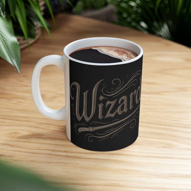 Tazza da caffè magica in ceramica con gatto mago, per gli amanti dei gatti, regalo per compleanni, Halloween, atmosfera accogliente, decorazione per la casa immagine 7