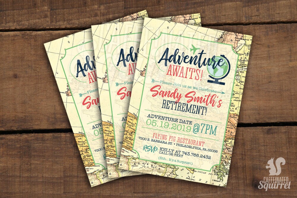 Travel Party Invitations 3