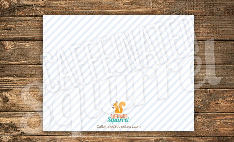 Thank You Cards Instant Download Crown Notes Royal Digital Gold Stripes Blue Thank you for Celebrating the Little Prince
