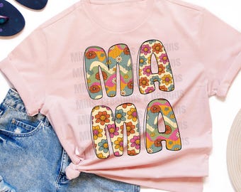 Mamá retro png, mamá floral png, mamá flor png, mamá png, mamá floral, mamá maravillosa png, mamá maravillosa, mamá gráfica, mamá floral png