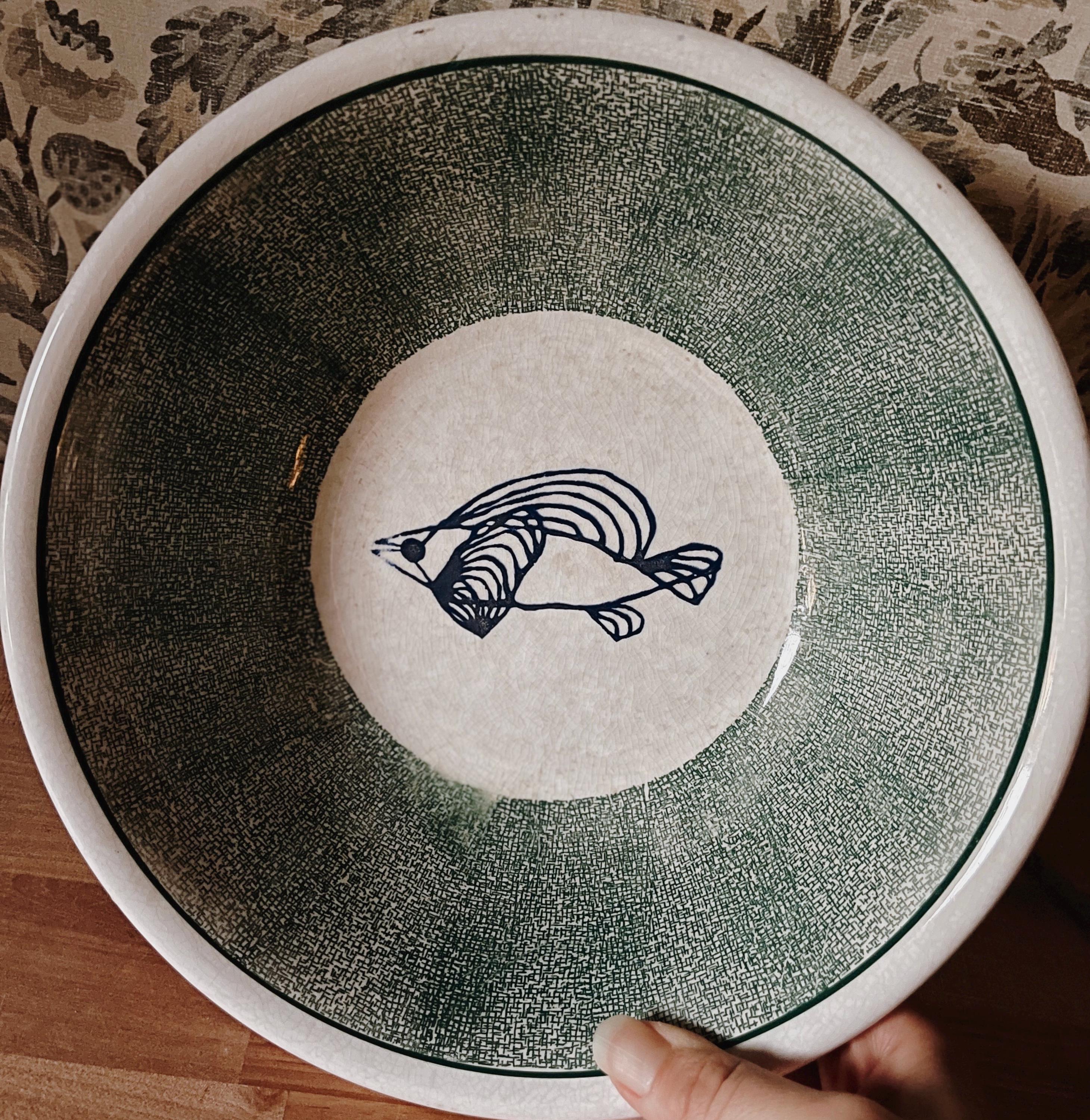 フランスビンテージ壁掛け　セラミックフィッシュ　陶器　魚 フランスビンテージ壁掛け セラミックフィッシュ 陶器 魚 【公式通販】