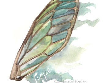 Hope's Wing, 8x10 in print giclee of watercolor painting