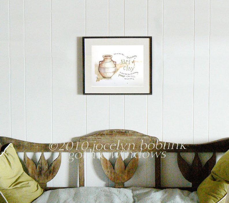 Jars of Clay Bible Verse 11x14 Artwork Numbered Print Etsy