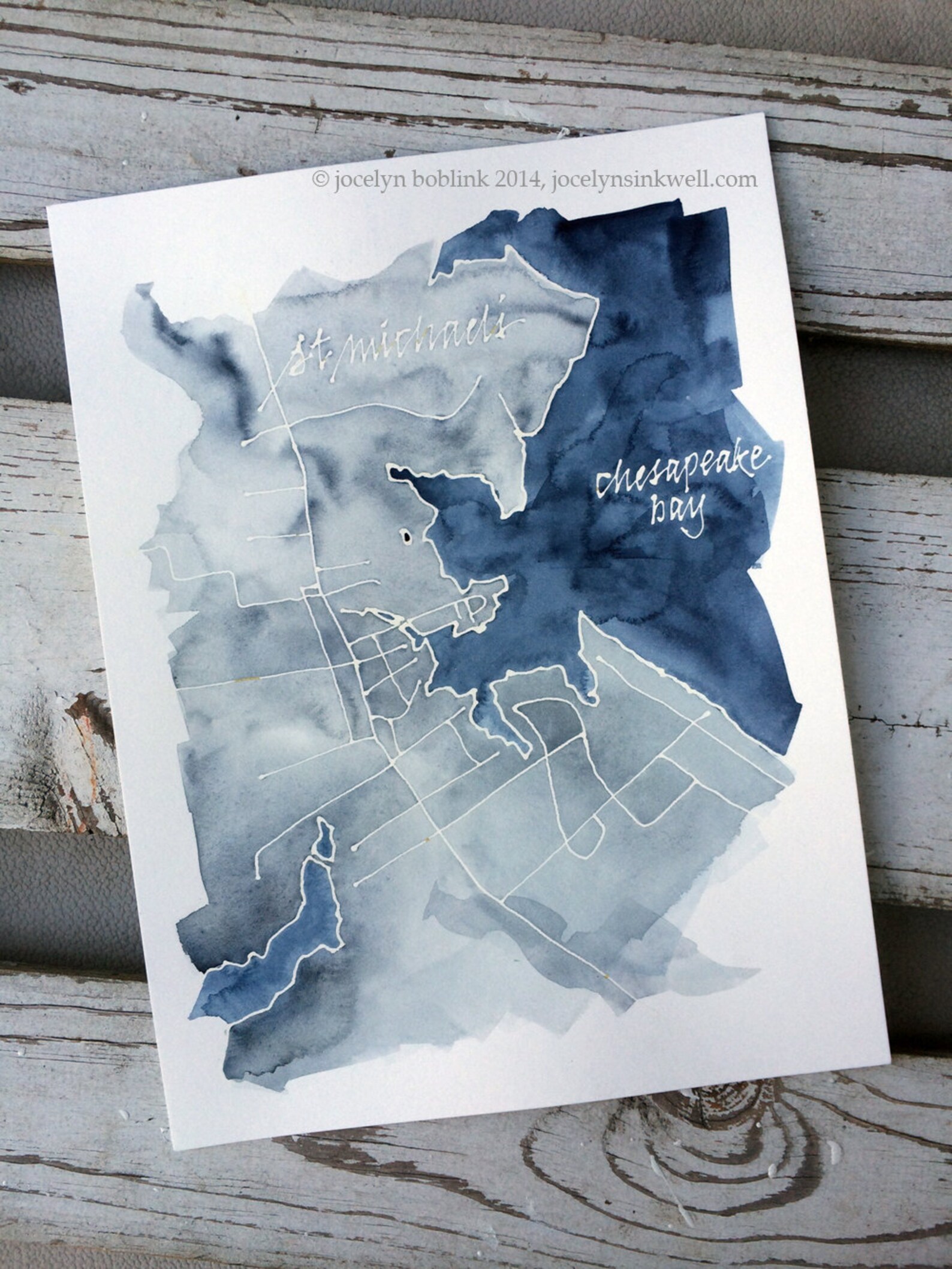 Personalized Watercolor Map of Your Historic Vintage or Home Etsy