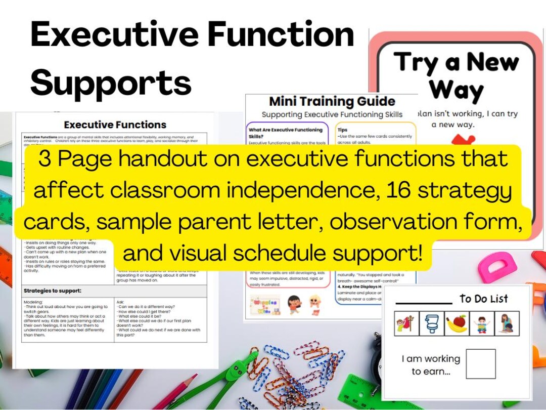Executive Functioning Support Bundle - Etsy
