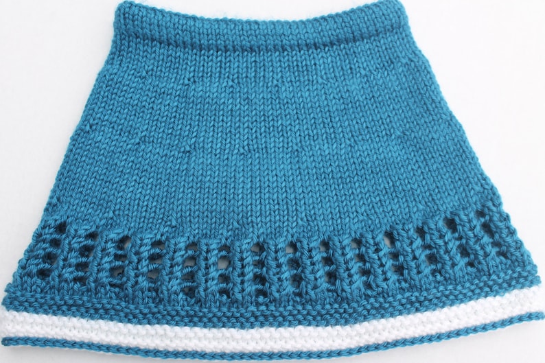 Clearance Navy Baby Skirt Hand Knit Baby Girl Skirt 6 months Blue Skirt for Baby