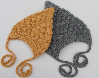Instant Download Pixie Baby Bonnet PDF English Pattern, Pixie Baby Hat Pattern, Baby Bonnet Pattern, Reversible Hat Pattern. Baby Pattern.