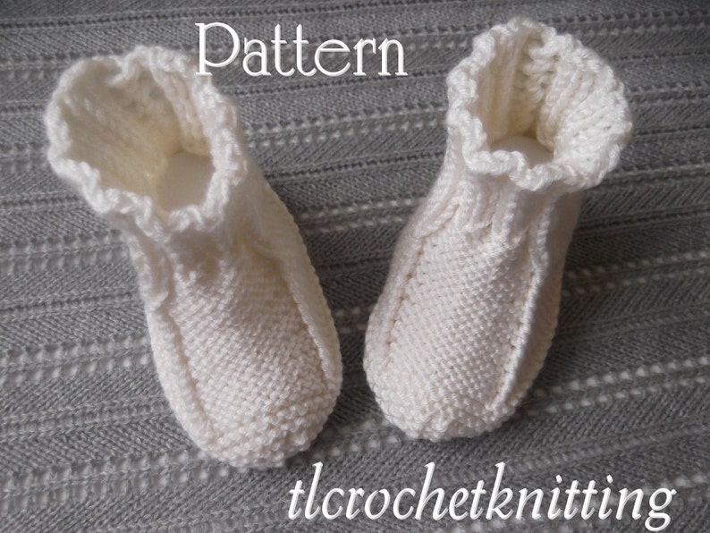 Instant Download Knitted Baby Boots Knitting pattern PDF. Knitting Baby Pattern. Knit for Baby. Knit Booties Pattern. image 3