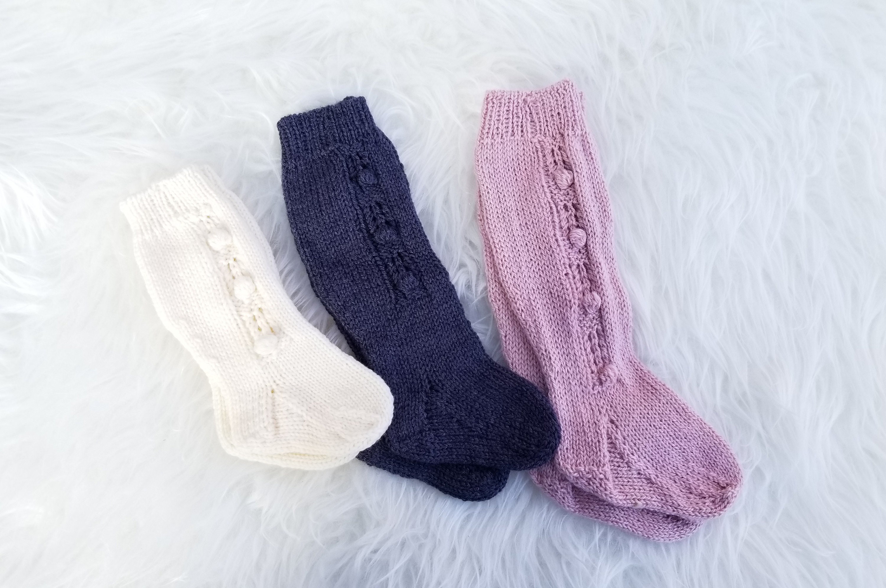 Knee High Baby Socks. Hand Knit Knee Baby Socks. Wool Baby Etsy UK