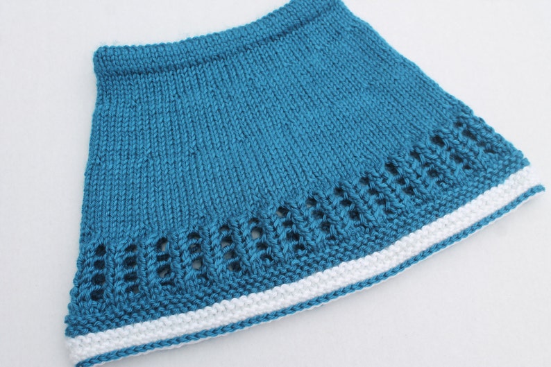 Clearance Navy Baby Skirt Hand Knit Baby Girl Skirt 6 months Blue Skirt for Baby