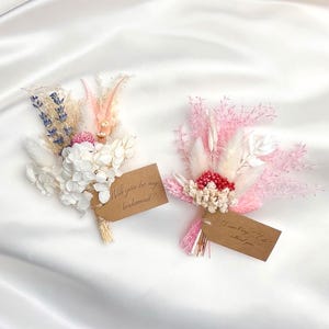 Mini Dried Flower Bouquet, Bridesmaid Proposal Card, Will You Be My Bridesmaids, Maid of Honour Gift Idea, Boho Wedding Mini Dried  Flower