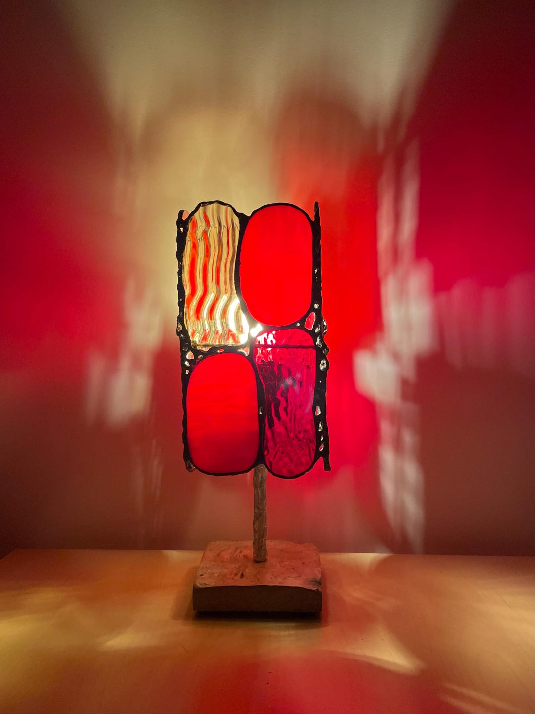SHIBUI – Handmade Stained Glass Table Lamp | Japanese-inspired ...