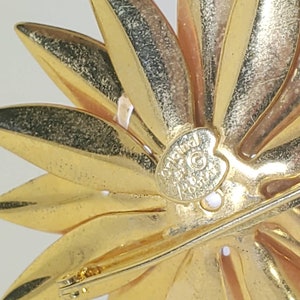 Vintage Mod 1960s enamel metal flower jewelry Bold springtime brooches Floral bloom lapel pins image 8