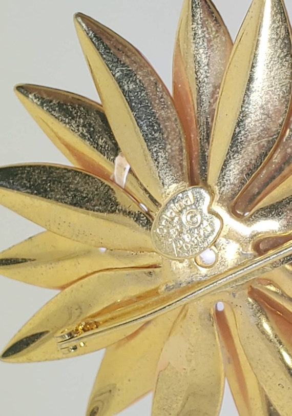 Vintage Mod 1960’s enamel metal flower jewelry  B… - image 8