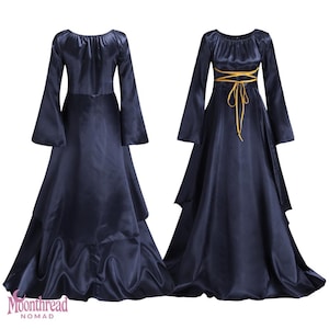 Medieval Dress Renaissance Gown Cosplay Costume - Witch Maxi Dress Fairy Tale - Fantasy Robe Long Sleeve Lace Up