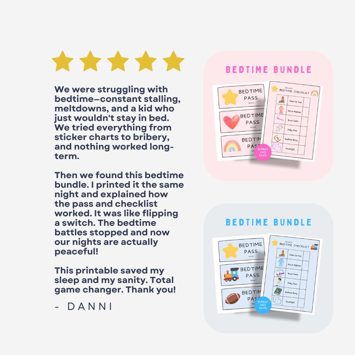Bedtime Pass and Routine – Kid and Toddler Checklist & Passes ...